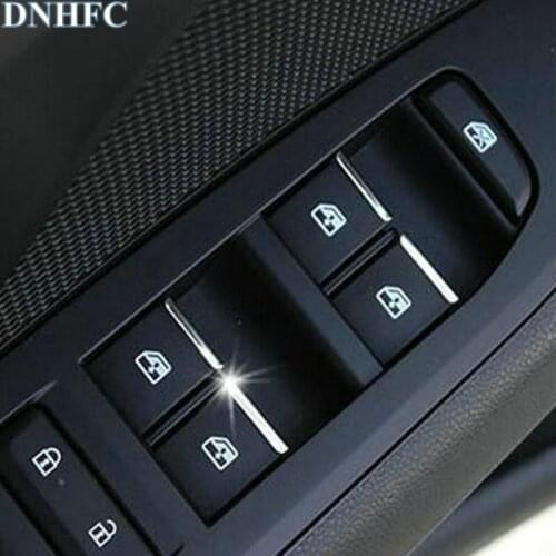 DNHFC car styling ABS 7PCS/SET Car window lift buttons decorate sequins For Chevrolet Trax car accessories
