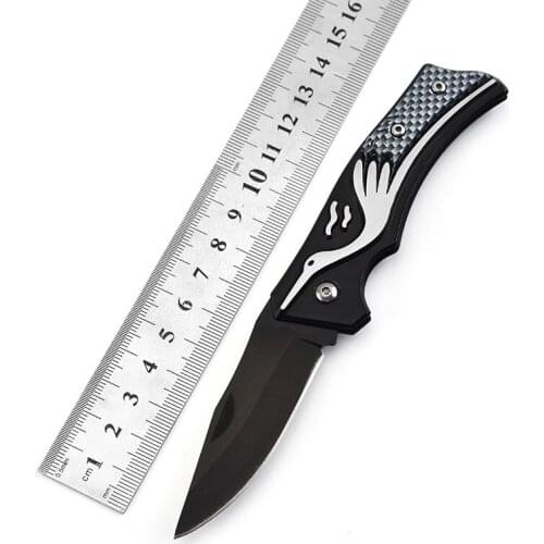 Stainless Steel Outdoor Mini Pocket Folding Knife Survival Knife Self-defense Tactical Knife Camping Knife Cool Pattern Gift