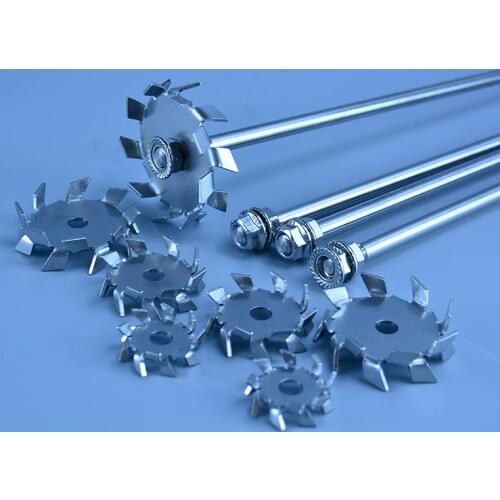 Laboratory 304 stainless steel stir bar stirrer dispersion disk,round plate dispersing Propeller stirring blade mixer
