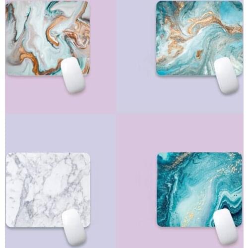 Marble Natural Rubber Gaming mousepad Desk Mat edge native rubber special game mouse pad polyethylene table mat non slip