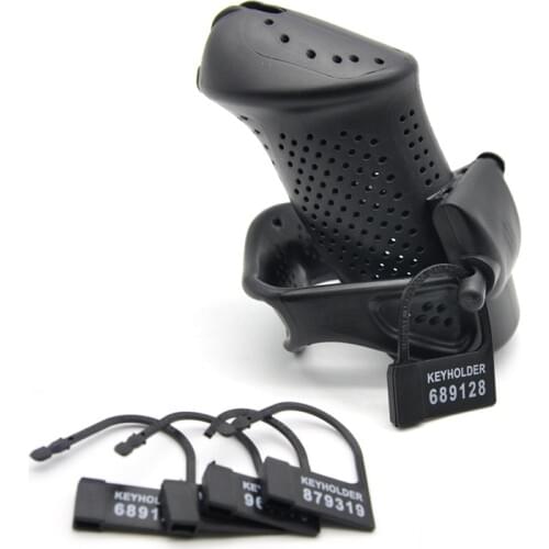 Male Chastity Belt Chastity Device Holy Trainer Chastity Cage Device Bondage Fetish Cock Cage With 5 locks Penis Sleeve Sex Toys