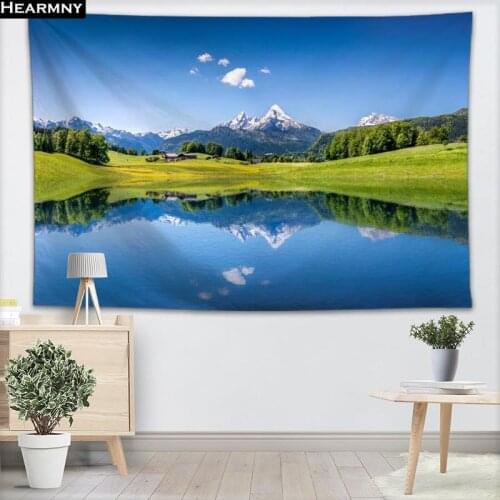 Custom Mountain Scenery Wall Tapestry Home Decorations Wall Hanging Forest Tapestries For Bedroom 100x150CM,140x250CM