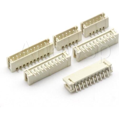 10PCS ZH1.5 Connector Vertical SMD Socket Connector 2P 3P 4P 5P 6P 7P 8P 9P 10P 11P 12P Socket 1.5mm pitch