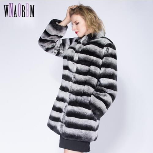 WNAORBM Rabbit Fur Coats