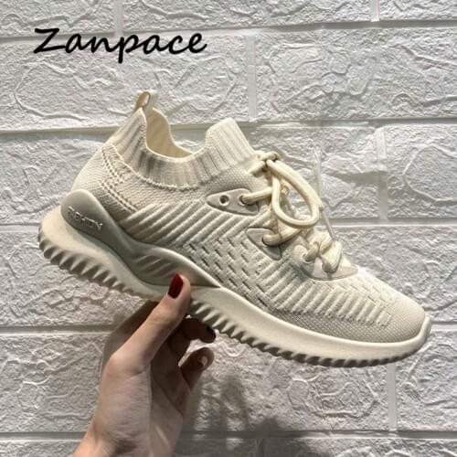 2020 Women Vulcanize Shoes Spring New Mesh Breathable Sneakers Women Summer Casual Hollow Lace Up Flat White Womens Shoes