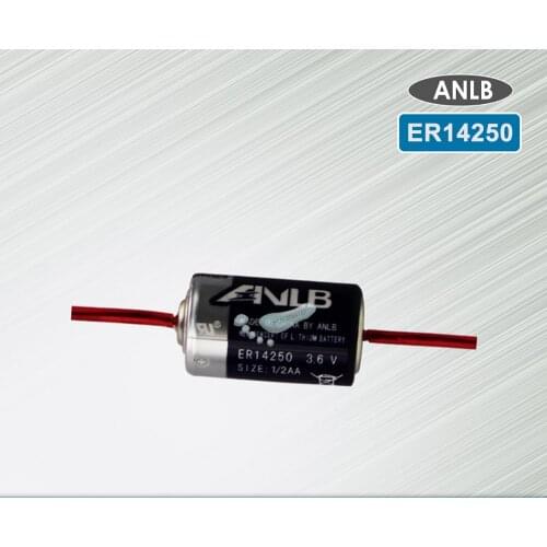 1PCS ANLB ER14250 ER 14250 CR14250SL 1/2 AA 1/2AA 3.6V 1200mAh PLC industrial lithium battery With Pins primary battery
