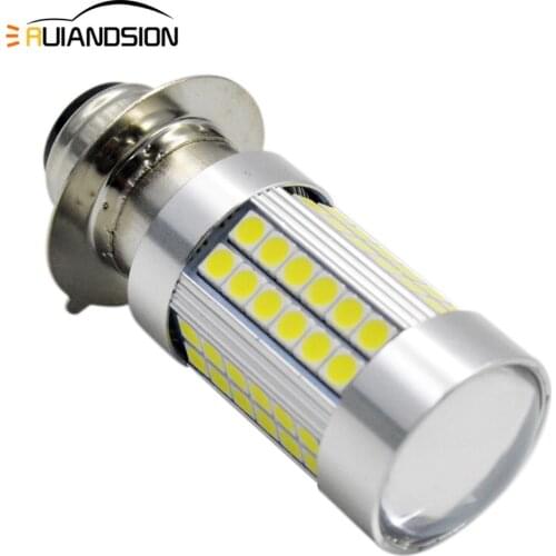 1pc Led Headlight H6M P15D Motorcycle Use 6W 1200LM High Low Beam Scooter Motorbike Headlight Fog Light Bulb 1Pcs Super bright