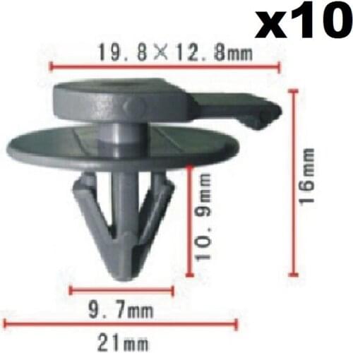 10 Clips For BMW Mini Protective Plastic Side Skirt /Sill Cover Trim Fastener Clips rivet