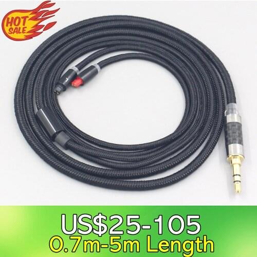 2.5mm 4.4mm Super Soft Headphone Nylon OFC Cable For Audio-Technica ATH-IM50 IM70 ath-IM01 ath-IM02 ath-IM03 ath-IM04 LN007554
