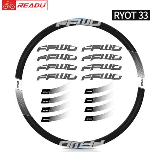 2022 FFWD RYOT 33 Wheel Sticker Road Bike Rim Stickers Bicycle Rim Wheels Stickers for Two Wheel Stickers Bike Accessories