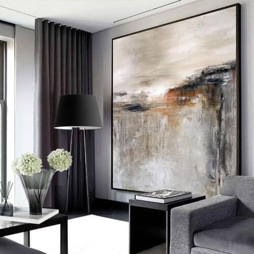 2021new art Handmade Painting Modern Hotel Decorative Painting Living Room Abstract Mural Entrance American Style oil Painting