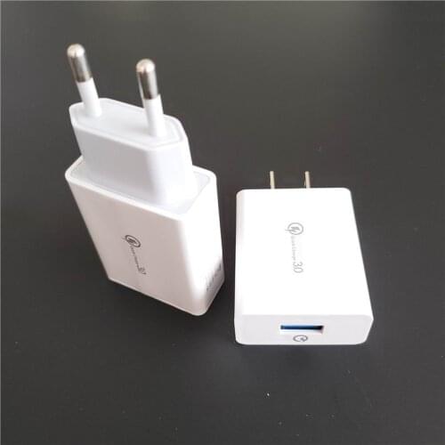 700pcs Fast Charger QC3.0 USB Quick charger Adapter 18W Portable Wall Charger For SAMSUNG IPHONE HUAWEI