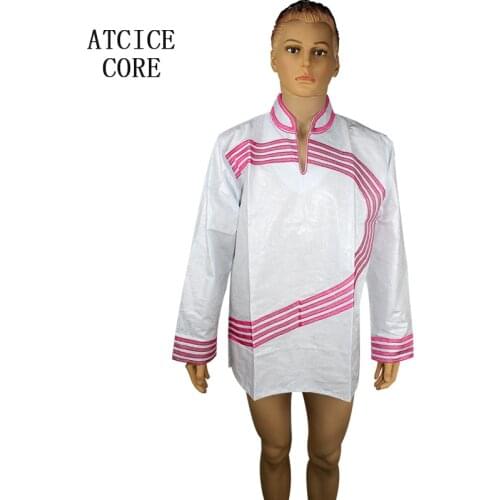 African bazin riche embroidery man shirt long sleeve LC029