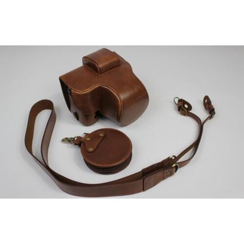 Leather Case Protective Cover For Fujifilm FUJI X-S10 XS10 Camera Bag Shoulder Strap Battery Opening 15-45mm Lens