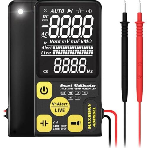MAXRIENY ADMS9CL Digital Multimeter EBTN LCD Multifunction Voltmeter Voltage Frequency Resistance Capacitor Diode NVC Tester