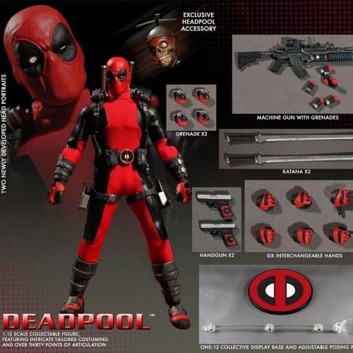 Deadpool Superman Spider-Man Batman Frankenstein Sam King Kong Joints Movable Action Figure Model Ornament Toys Collection