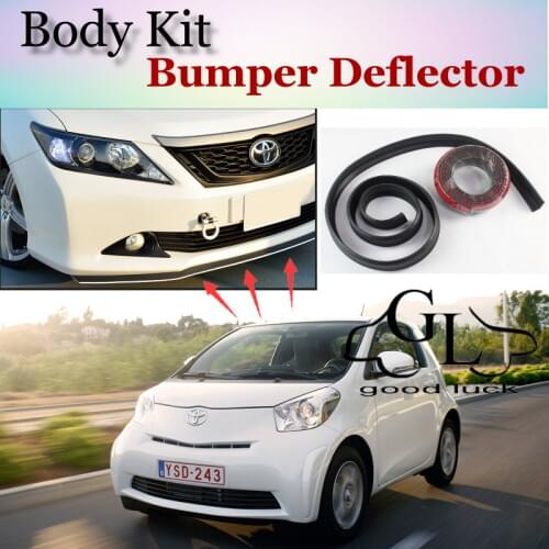 For TOYOTA iQ For Scion iQ For Aston Martin Cygnet Front Bumper Lip / Spoiler Scratch Proof / TOPGEAR Body Kit / Strip Skirt