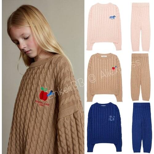 EnkeliBB Weekendhouse Child Fashion Clothes Loose Type Jumpers Brand Design Boy Girl Knit Tops Pants Kids Winter Sweater