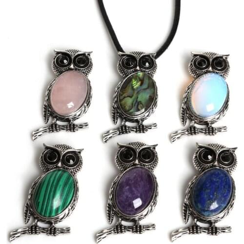 Hot Sale 27X53mm Vintage Antique Silver Plated Necklace Pendant with Natural Stone Interface For Necklace Jewerly Pendant Making