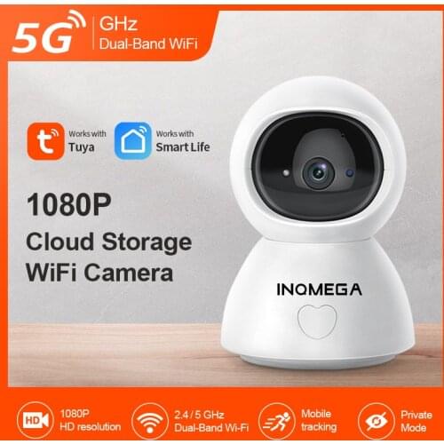 INQMEGA 5G Tuya Wifi IP Camera 1080P Home Security CCTV Camera Wireless Wifi Surveillance Camera Night Vision Baby Monitor