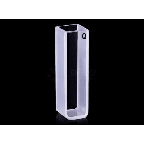 Quartz Cuvette 10mm Path High transparency High Temperature Resistant Acid Alkal B10mm-3.5mlQ 2PCS