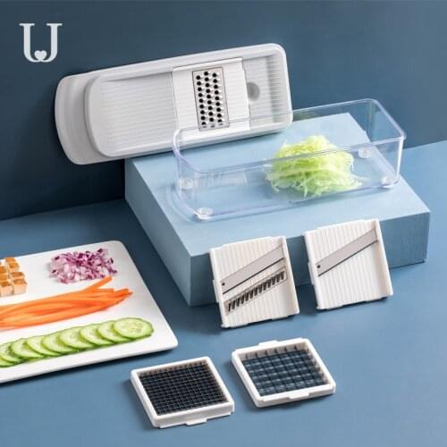 Xiaomi Jordan&Judy 6 In 1 Multi-function Vegetable Slicer Cutter Fruit Peeler Manual kitchen Vegetable Chopper