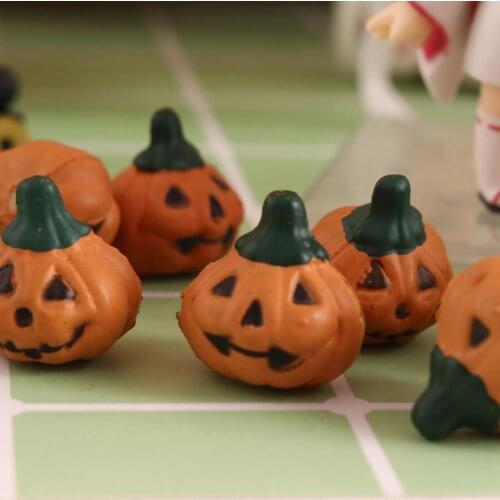 Trendy Small Artificial Pumpkins Store Easily No Deformation Decoration Halloween Home Kitchen Table Decor Mini Pumpkins