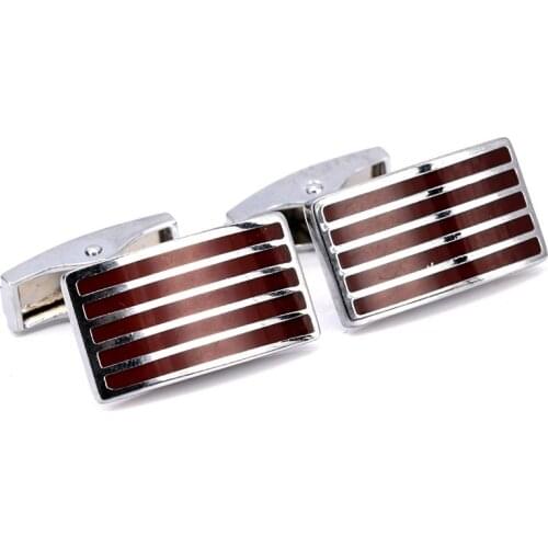 HYX Enamel cufflinks male French Red pattern cufflinks cuff button French Shirt Men Jewelry Wedding Groom Men Cuff Links