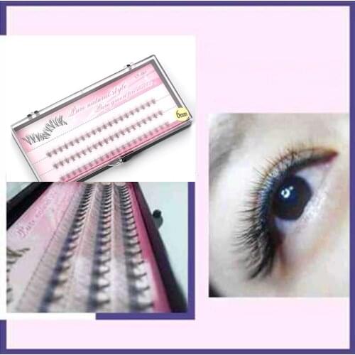 60 Bundle Makeup Individual Cluster Natural Long Eye Lashes Fake False Eyelashes 3d Natural Fluffy Long Soft Fake Eyelashes