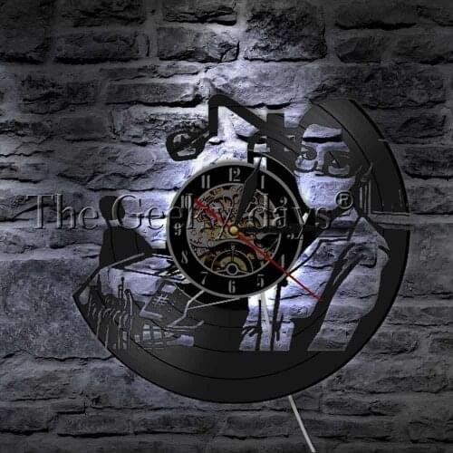 Dentist Vinyl Record Wall Clock Dental Clinic Wall Art Decor Dental Surgeon Gift Oral Tooth Healthy Care Stomatologic Wall Light