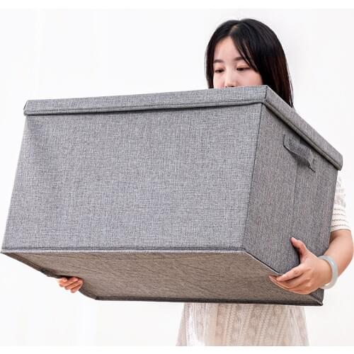 5 Sizes Cube Non-Woven Folding Storage Box For Toys Fabric Storage Bins With Lid Home Bedroom Closet Office Nursery Organizer