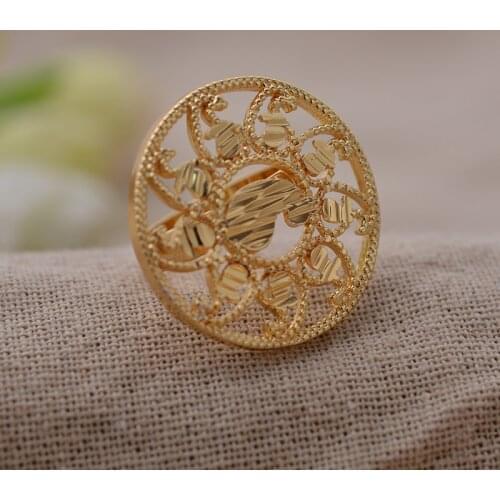 NEW 24K Sun Dubai Gold Color Ring for Women Man Ethiopian Wedding Ring India/Ethiopian/African/Nigerian/Israel/Arabic Items
