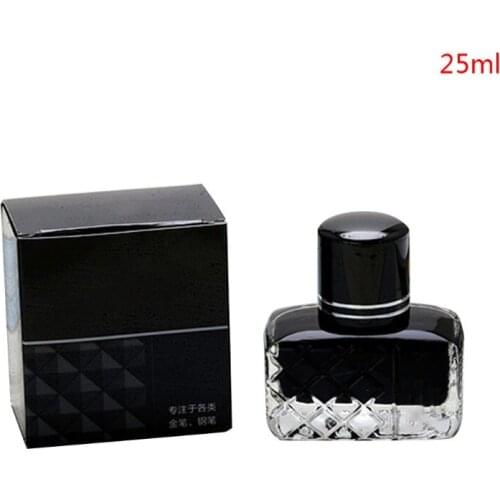 Smooth Writing Fountain Pen Quick Drying Ink Refill Glass Bottled School Student