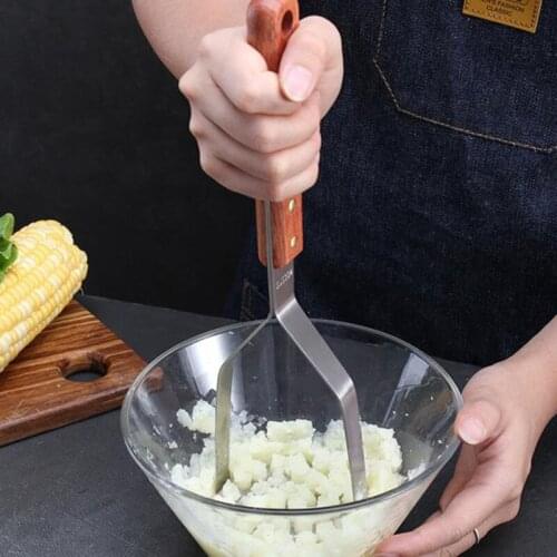 Stainless Steel Potato Press Mud Shredder Potato Mash Tools Smooth Mashed Crusher Fruit Tools Kitchen Accessories