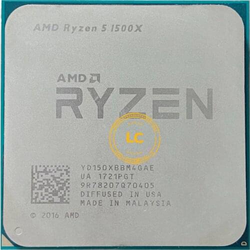 AMD Ryzen 5 1500X R5 1500X 3.5 GHz Quad-Core Eight-Core CPU Processor L3=16M 65W YD150XBBM4GAE Socket AM4