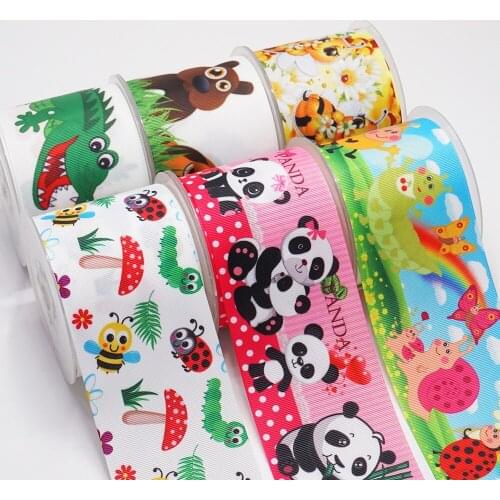 DIY Handmade Materials Printed Grosgrain Ribbon 50 Yard Per Size 52810
