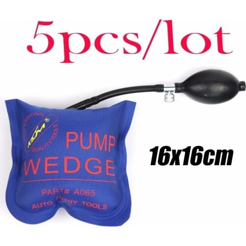 Locksmith Supplies 5 PCS Super Pump Wedge Locksmith Tools Auto Air Wedge Lock Pick Set Open Car Door Lock Opening Tools