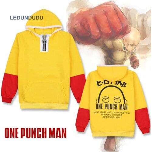 One Punch Man Oppai Hoodies Cartoon Sweatshirts Saitama Cosplay Costumes Men Women Anime Hoody Winter Autumn Coat