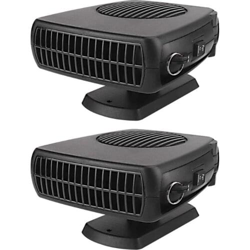 VODOOL Portable 12V 24V Windshield Defroster Durable Convenient Car Bus Truck Heater Windshield Demister Defroster Heating Fan