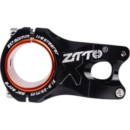 ZTTO MTB 50mm Stem CNC 31.8mm 35mm Handlebar Bike Ultralight 0 Degree Rise DH AM Stem Enduro 28.6mm Bicycle Accessories