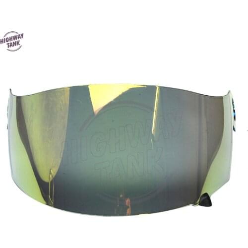 1 PCS Gold Motorcycle Helmet Visor Lens Full Face Shield Case for SUOMY Spec 1R Spec-1R Extreme Apex Visor Mask