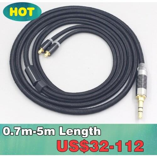 6.5mm XLR 4.4mm Super Soft Headphone Nylon OFC Cable For Acoustune HS 1695Ti 1655CU 1695Ti 1670SS Earphone headset LN007547