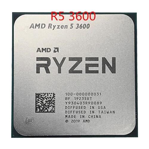 AMD Ryzen 5 3600 R5 3600 de 3,6 GHz Six-Core 12-Hilo de procesador de CPU 7NM 65W L3 = 32M de 100-000000031 zócalo de AM4