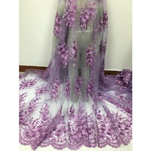 African lace fabric France tulle lace clothing embroidery lace dress high quality Sewing fabric diy wedding party women Dresses