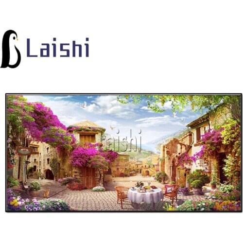 DIY 5D Diamond Painting Western classical Landscape Garden Diamond Embroidery Scenery House Full Round Cross Stitch Home Decor