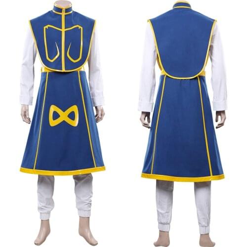 Anime HUNTER×HUNTER-Kurapika Juvenile Cosplay Costume Top Skirt Outfits Halloween Carnival Costumes