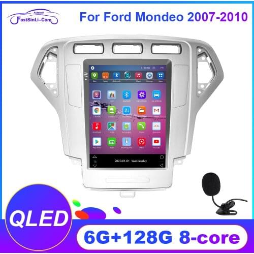 Android car Dvd player for Ford Mondeo 2007-2010 years car radio GPS navigation wifi multimedia player 2din Black B