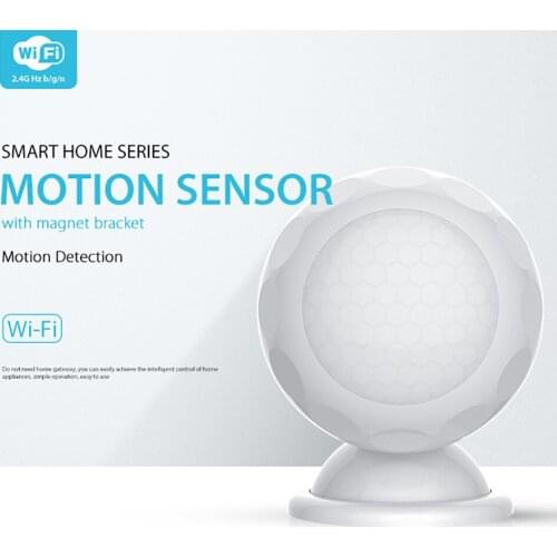 Tuya Smart Life WiFi PIR Motion Sensor Alarm Detector Infrared Wireless Super Mini Shape PIR Sensor Detector Home Alarm System