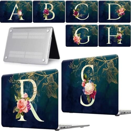 Laptop Case for Apple MacBook Air 13/11 Inch/MacBook Pro 13/15/16 Inch/Macbook 12 26 Letter Series Hard Shell Protective Cover