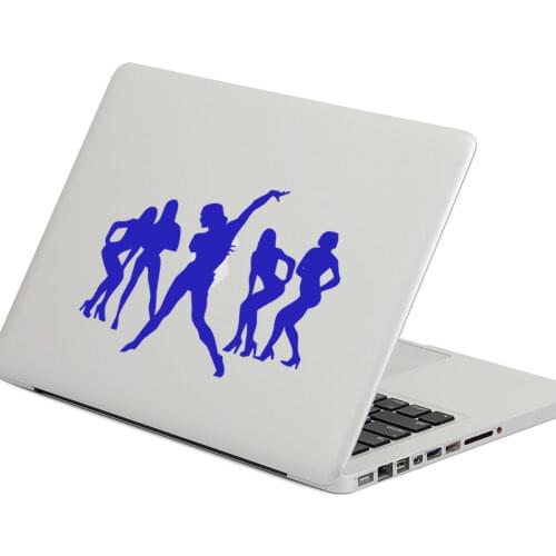 EmpireYing 8 Colors Sexy Nude Girl Crazy Dance Band Compositions Passion Silhouette Car Sticker Door Laptop Vinyl Decal Gifts